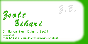 zsolt bihari business card